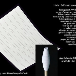Paper Bead Transparent Templates 17 X 11 inch (US and UK size). Take the work out paper beads strips. No measuring or drawing lines again!