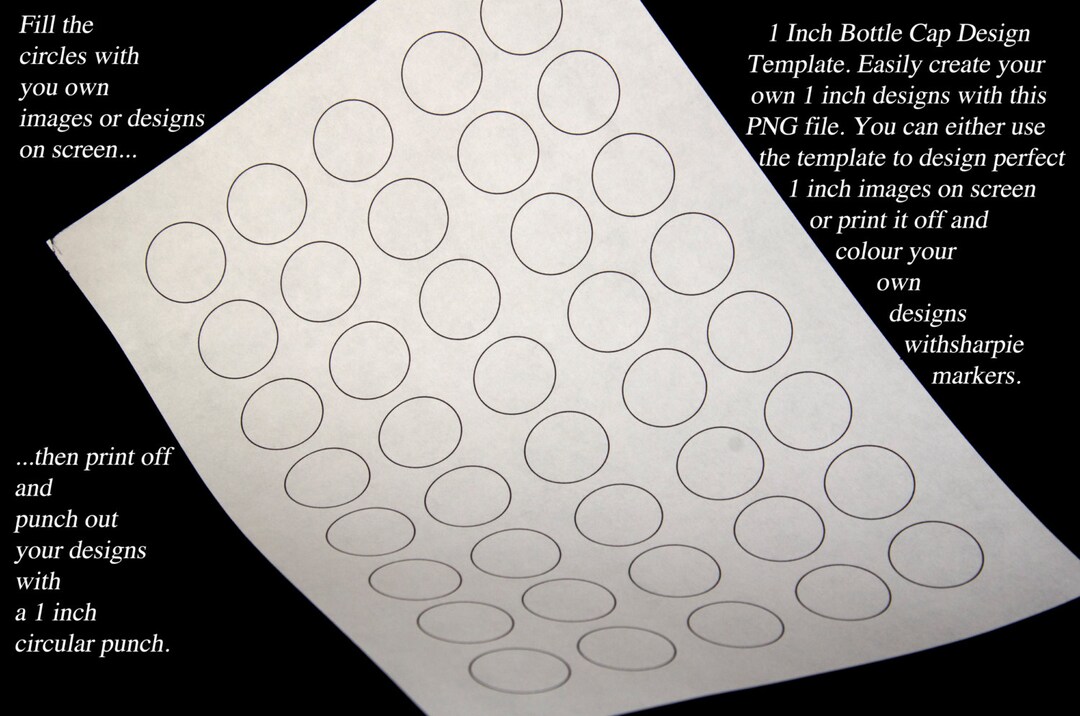 Create Your Own Bottle Cap Designs the Easy Way With This Downloadable ...