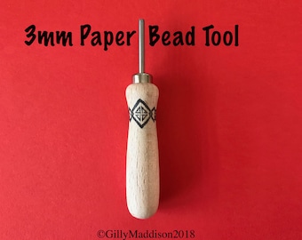 Paper Bead Making Tool 3mm - The Easy Beady Paper Bead Tool With a New Handle - Make Paper Beads Easily With This Stylish New Look