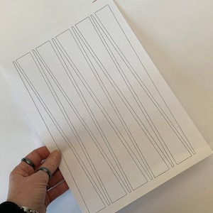 Modelli di perline di carta Sovrapponi stampabili per tagliare strisce da 1 pollice. PNG UK & US. Nessuna misurazione. Nessuna linea di disegno. Le strisce di perline di carta sono il modo più semplice!