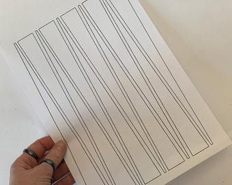 Paper Bead Template Overlay, 1-inch Strips (PNG Digital Download)