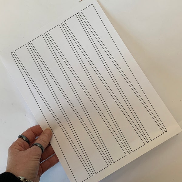 Paper Bead Template - Etsy