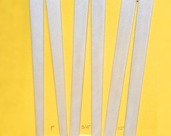 Single Paper Bead Strip Templates Pointed Shape: Translucent Plastic, 3 Individual Templates in 3 Different Sizes