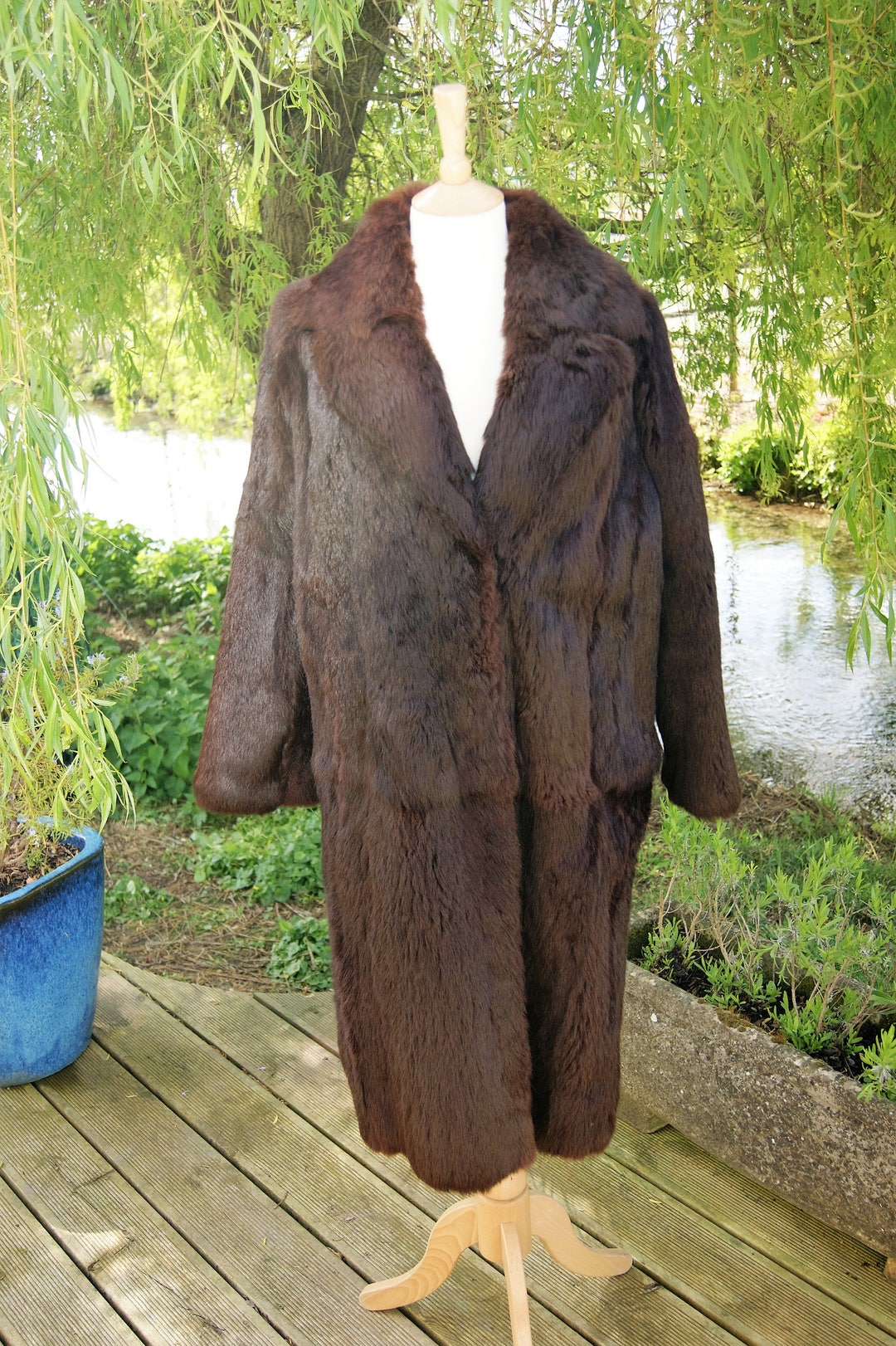 1950's French Coney Fur 3/4 Length Coat Etsy Singapore