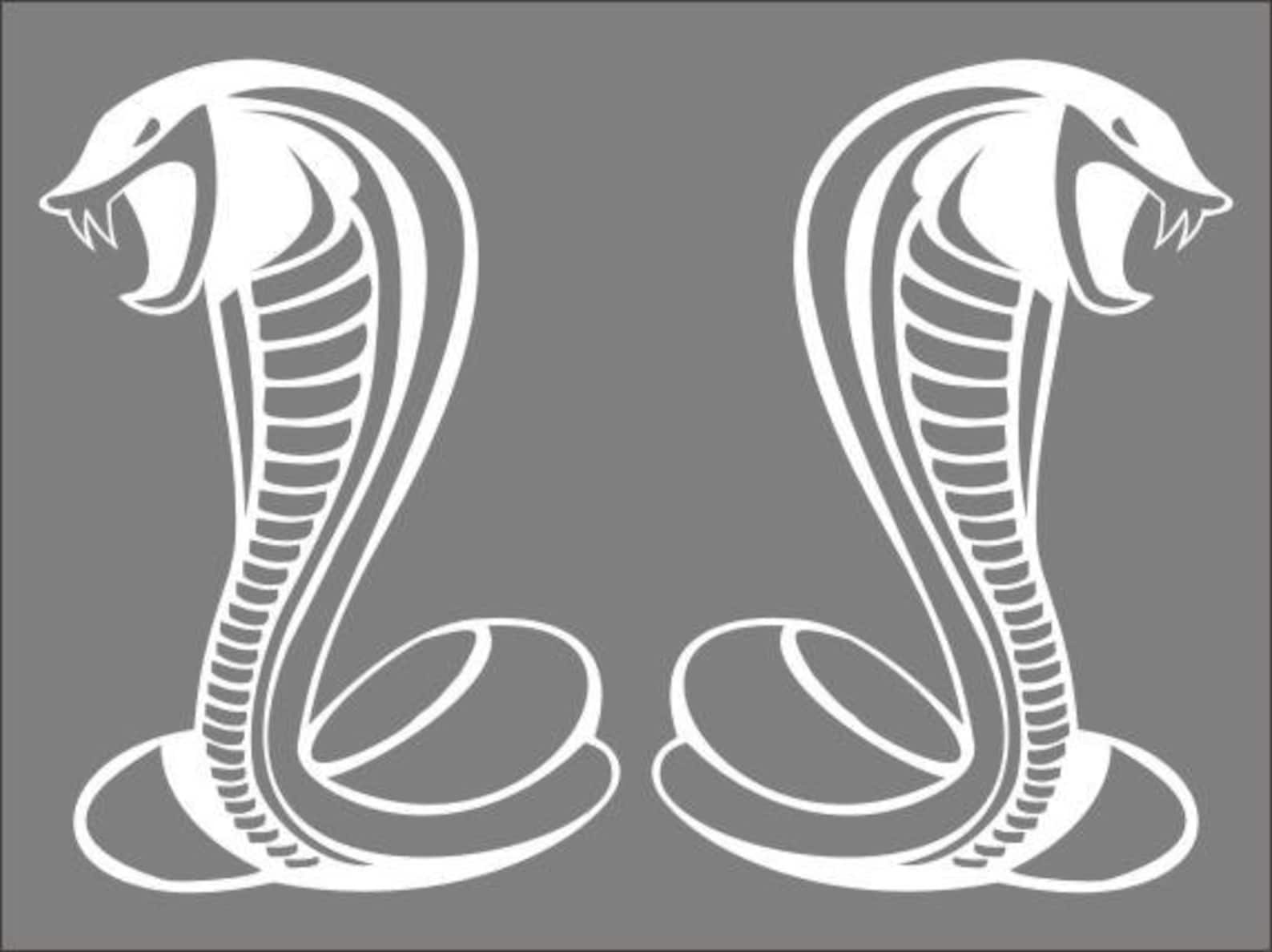 Cobra Snake Decals 2 Decals Vinyl Decal Etsy