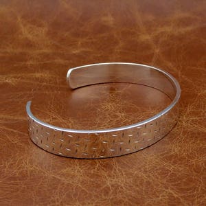 Men's Oval Solid Sterling Silver Oxidised Silver Open