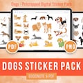 Dogs Digital Sticker Pack - PreCropped - Goodnotes Notability & All PNG Transparent Background - Planner Stickers product logo