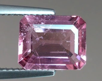 2.66cts 8x10mm Octágono Rosa Turmalina Natural Piedras Preciosas Genuinas Sueltas para Anillo Colgante Joyería Piedra Natal de Octubre Envío Gratis