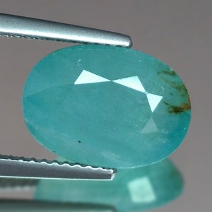 5.35cts Rare Gem Huge Oval Green Blue Natural Grandidierite Loose Genuine Gemstones for Ring Pendant Jewelry Free Shipping
