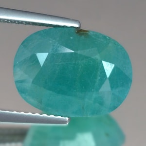8.14cts Rare Gem Huge Oval Blue Green Natural Grandidierite Loose Genuine Gemstones for Ring Pendant Jewelry Free Shipping