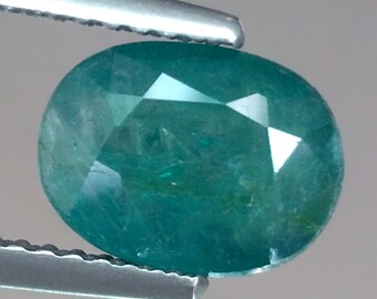1.86ct Grandidierite Rare Gem Oval Teal Blue Madagascar Natural Loose Genuine Gemstone