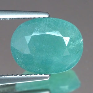 5.27cts Rare Gem Huge Oval Green Blue Natural Grandidierite Loose Genuine Gemstones for Ring Pendant Jewelry Free Shipping