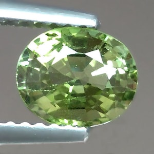 1.26cts Cute Oval Natural Green Tourmaline Loose Genuine Gemstones for Ring Pendant Jewelry October Birthstone Free Shipping