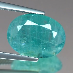 7.05cts Rare Gem Huge Oval Blue Green Natural Grandidierite Loose Genuine Gemstones for Ring Pendant Jewelry Free Shipping