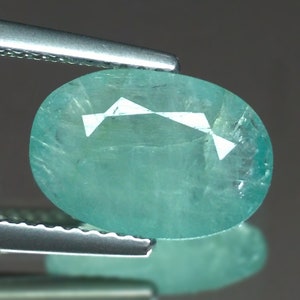 2.64cts Rare Gem Oval Green Blue Natural Grandidierite Loose Genuine Gemstones for Ring Pendant Jewelry Free Shipping