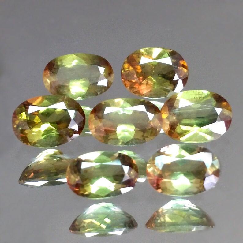 3.72cts 6x4mm Rare Gem Oval Color Change Natural Andalusite Loose Genuine Gemstones for Ring Pendant Bracelet Jewelry Free Shipping image 1