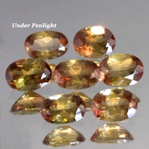 3.72cts 6x4mm Rare Gem Oval Color Change Natural Andalusite Loose Genuine Gemstones for Ring Pendant Bracelet Jewelry Free Shipping image 2
