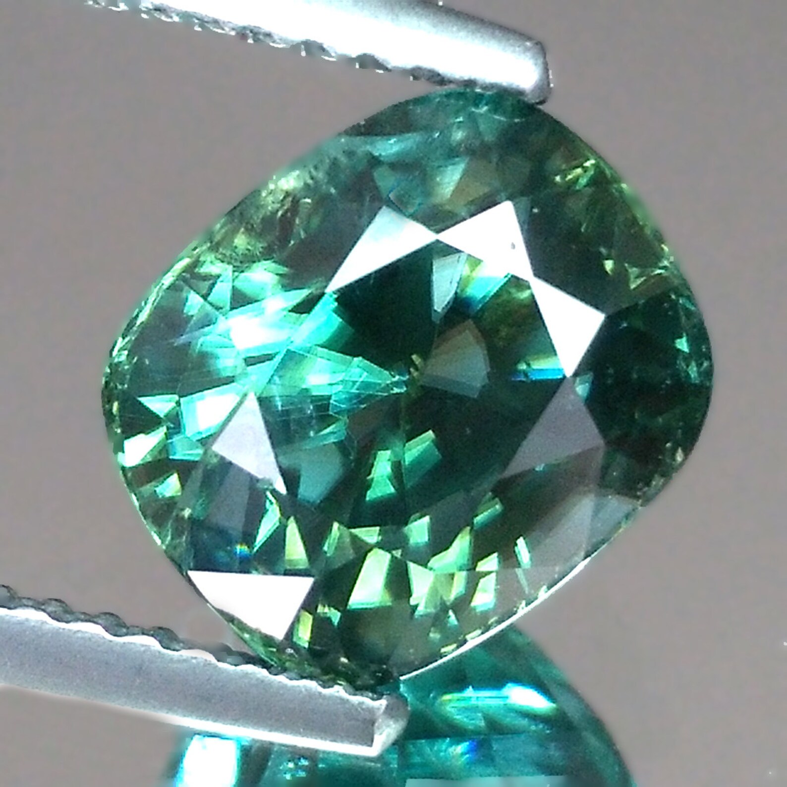 4.51cts Best Oval Blue Green Natural Zircon Cambodia Loose Etsy