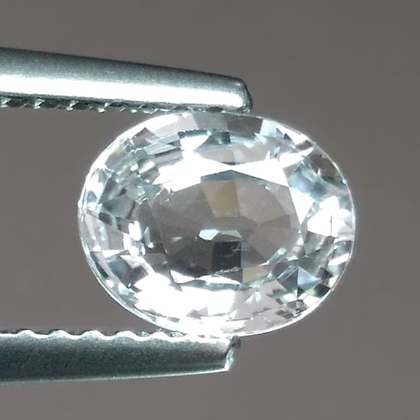 Certified 1.37cts Oval Natural White Sapphire Sri Lanka Loose Genuine Gemstones Ring Pendant Jewelry September Birthstone Free Shipping