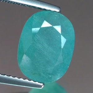 4.54cts Rare Gem Fine Oval Green Blue Natural Grandidierite Loose Genuine Gemstones for Ring Pendant Jewelry Free Shipping