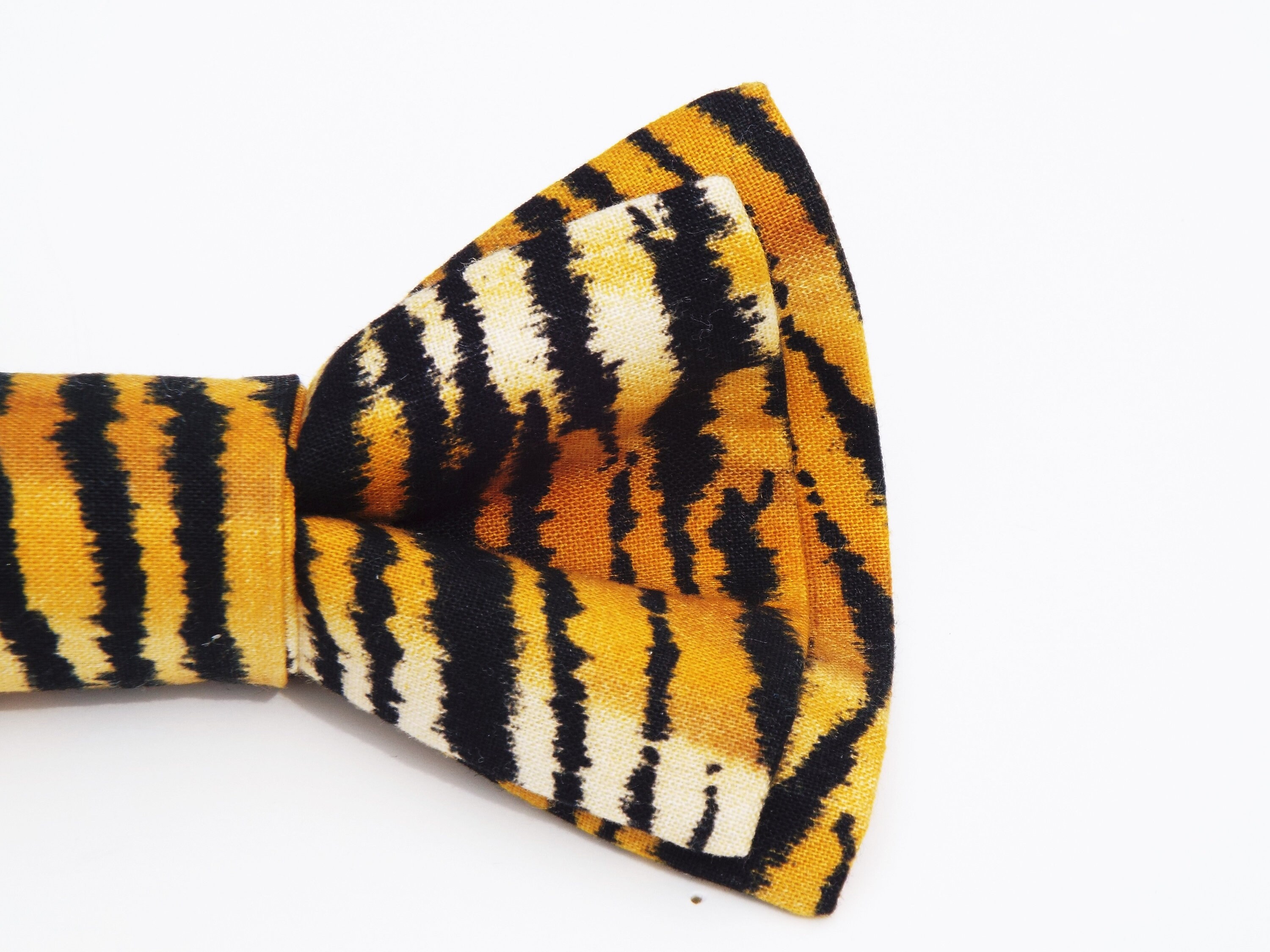 TIGER BOWTIE Animal Print Handmade Bowtie Etsy