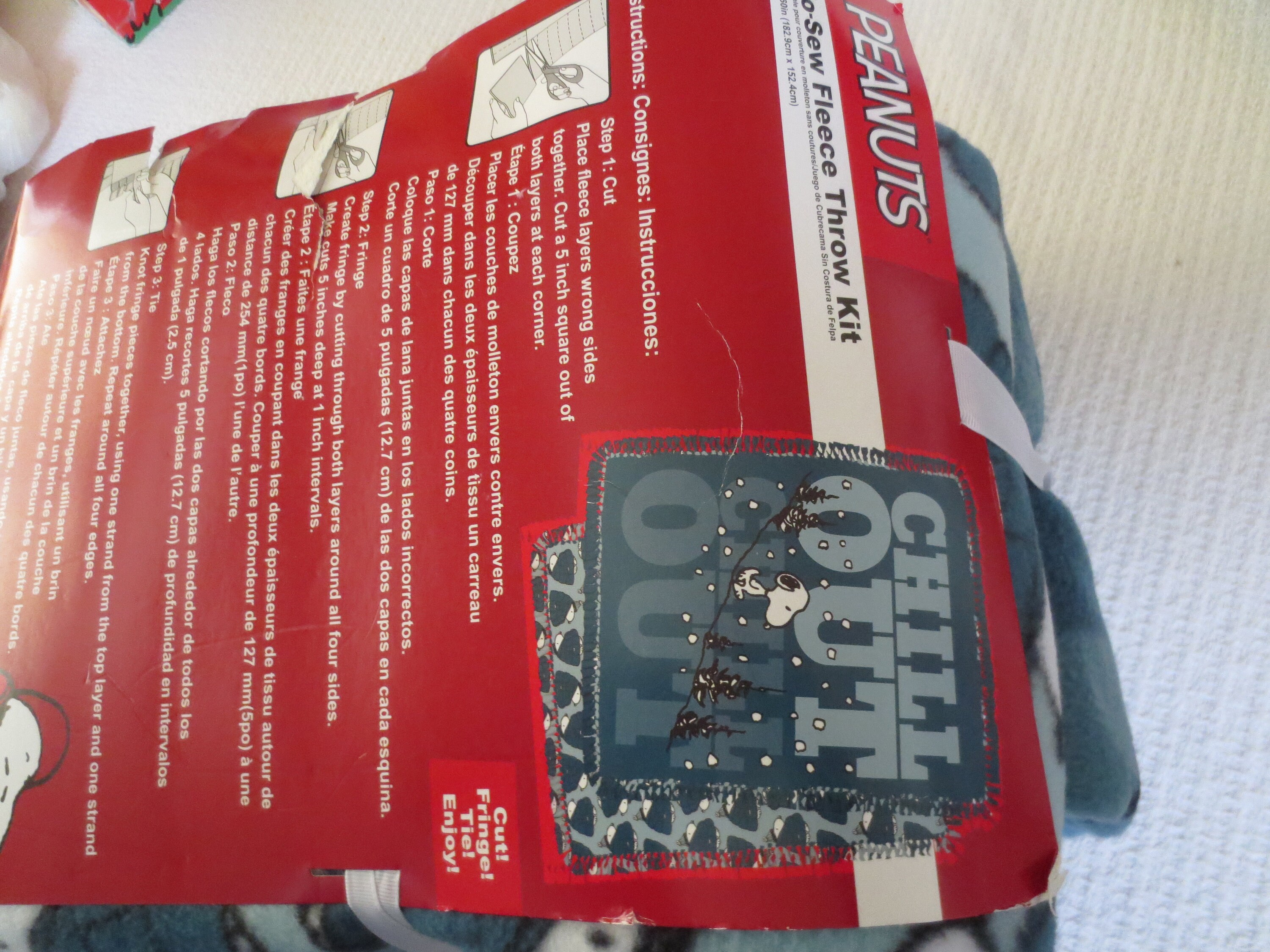 Peanuts Snoopy Chill Out Design Nosew Fleece Throw Kitnew Etsy