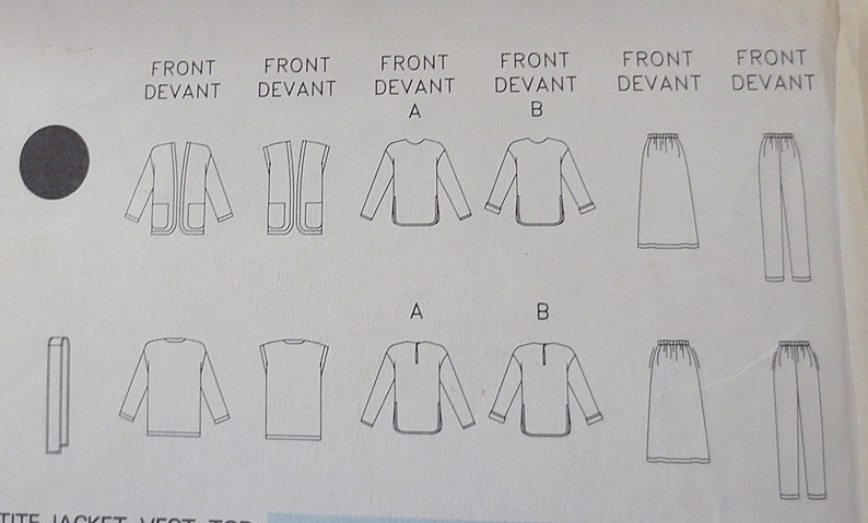 Butterick Misses'/misses' Petite Jacket Vest Top - Etsy