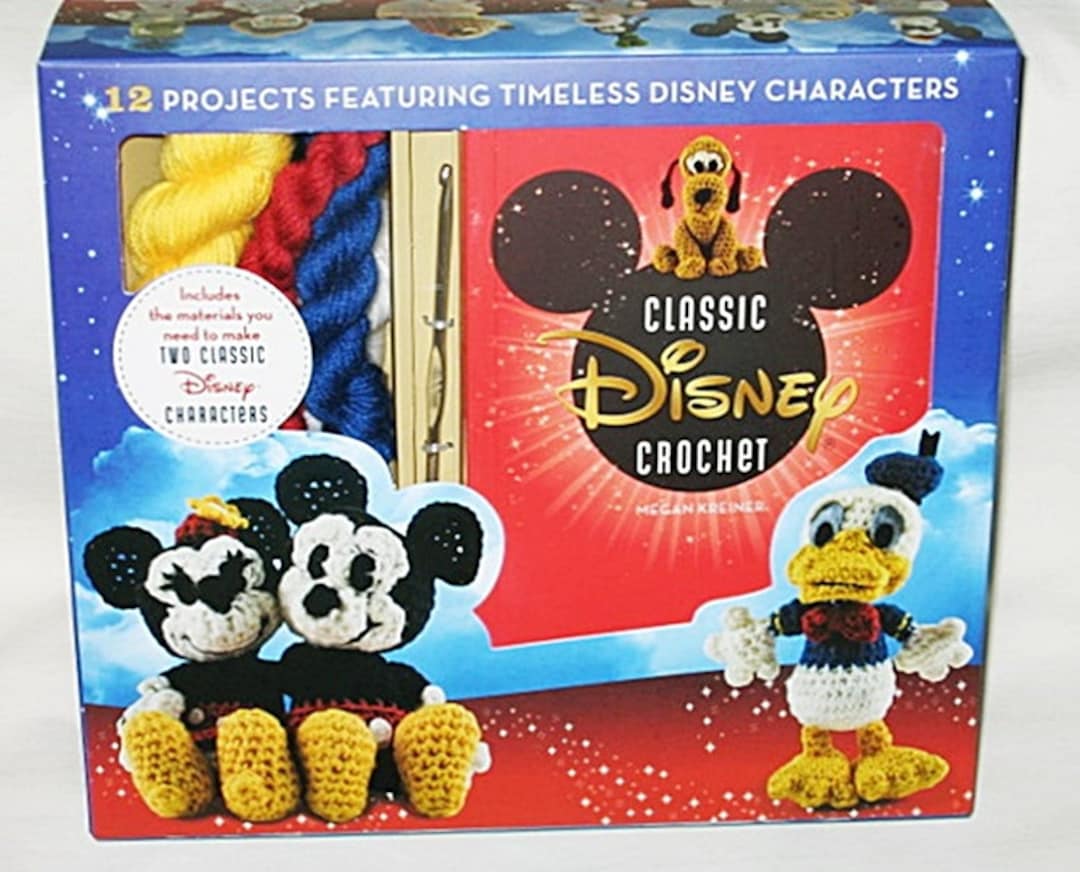 Thunder Bay Press Classic Disney Characters Crochet Kit-new 