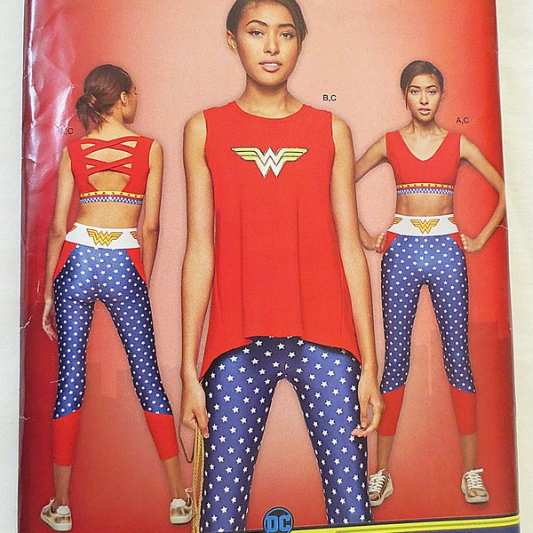 Simplicity #D0948 Wonder Woman Costume Multiple Sizes (Misses' XS-XL) Uncut Sewing Pattern