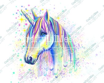 Download Watercolor Unicorn Etsy