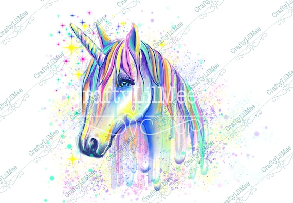 Instant Download file digital download Sublimation Design Rainbow Unicorn PNG clipart Rainbow png digital print