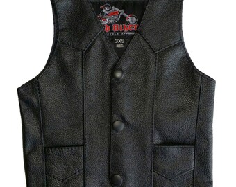 baby leather motorcycle vest