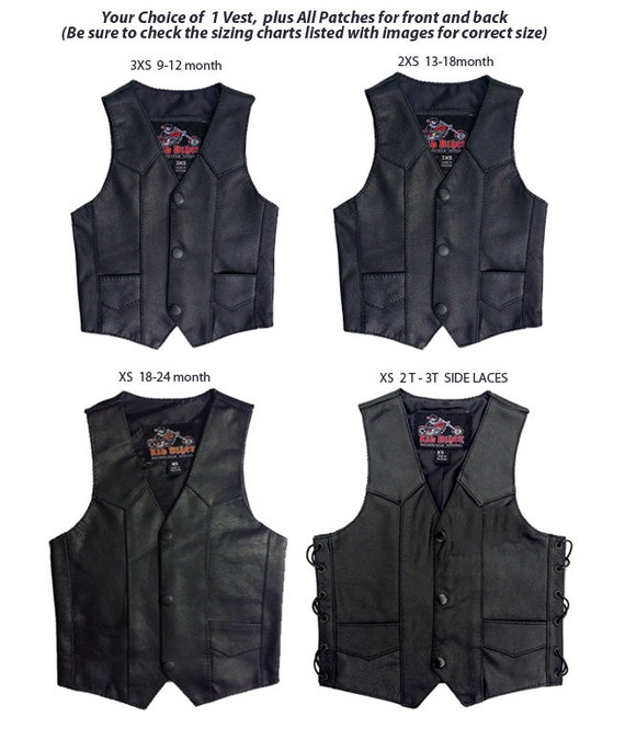 KIDS OF ANARCHY レザーベスト（パッチセット付き） サンズ・オブ