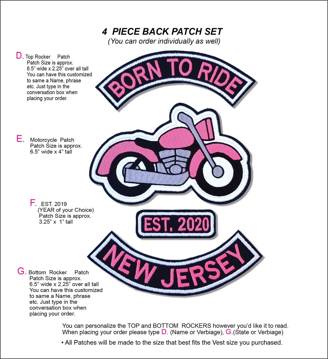 Baby Leather Vest with Embroidered Patches Harley Davidson Etsy