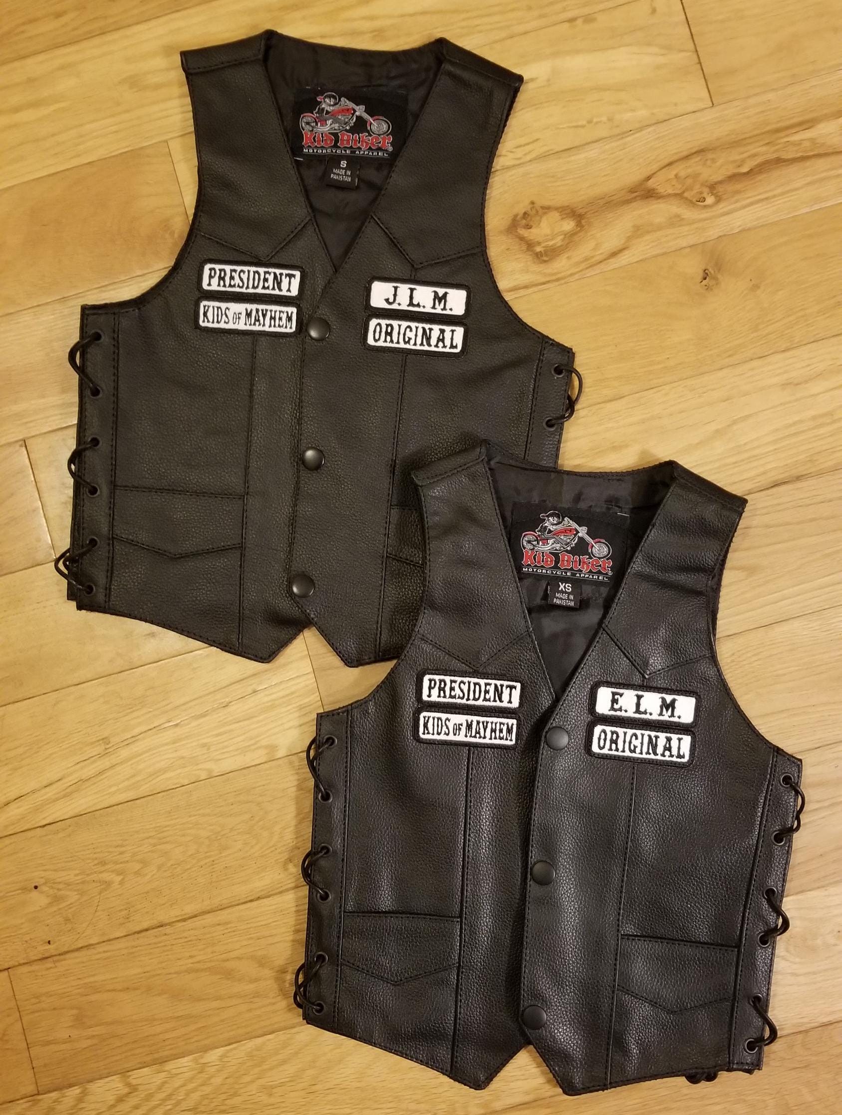 KIDS OF ANARCHY レザーベスト（パッチセット付き） サンズ・オブ