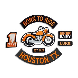 BABY BIKER 1st Birthday Patch Set Only, biker Baby, Motorcycles, Baby Halloween Costume, Baby Leather Vest, Valentine Baby gift