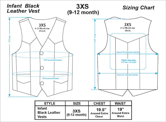 Southern Tots Sizing Chart