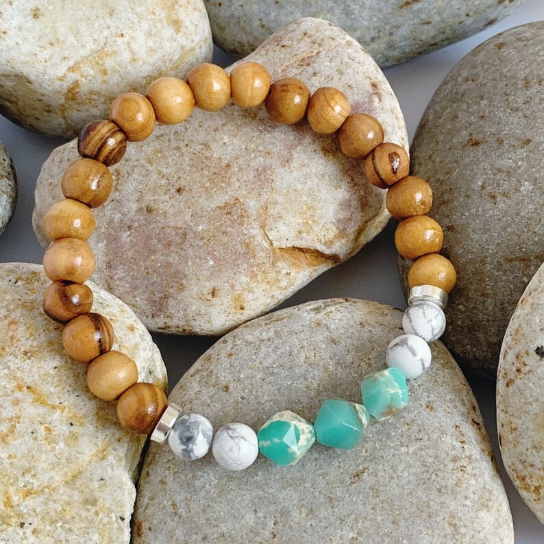 Jasper Howlite Bracelet Gemstone Bracelet Healing Bracelet - Etsy