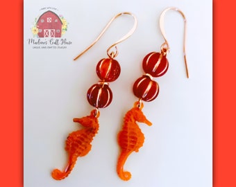 Carved, Coral, Seahorses!