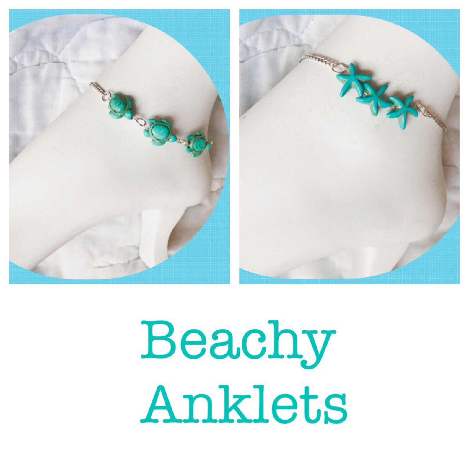 Beachy Anklets Etsy
