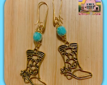Dancing In Gold Cowgirl Boots!