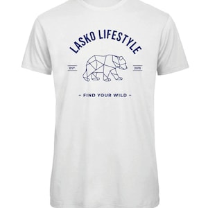 BEAR Find Your Wild | Organic Cotton & Handmade printed | Unisex
