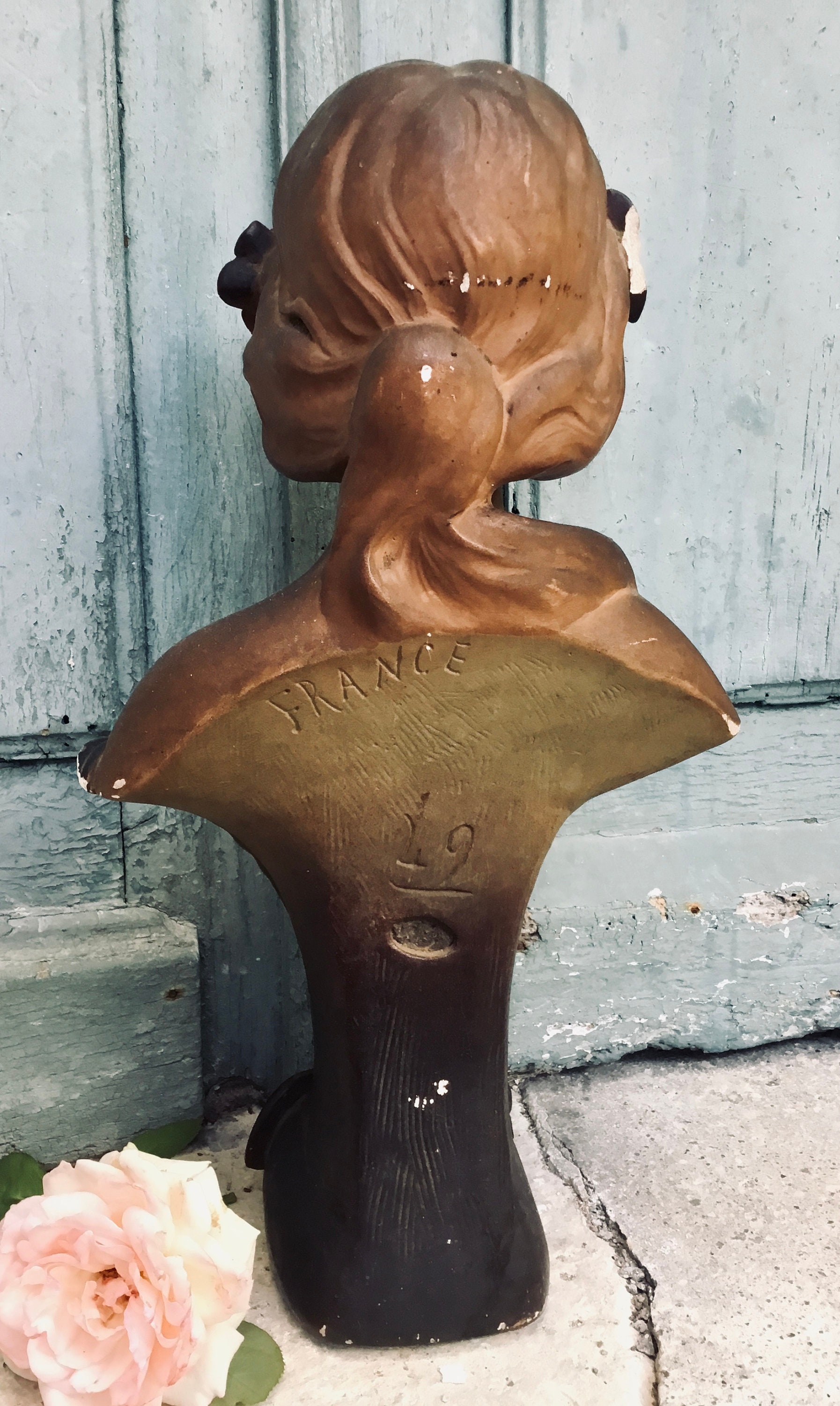 A beautiful Art Nouveau bust Belle Époque antique