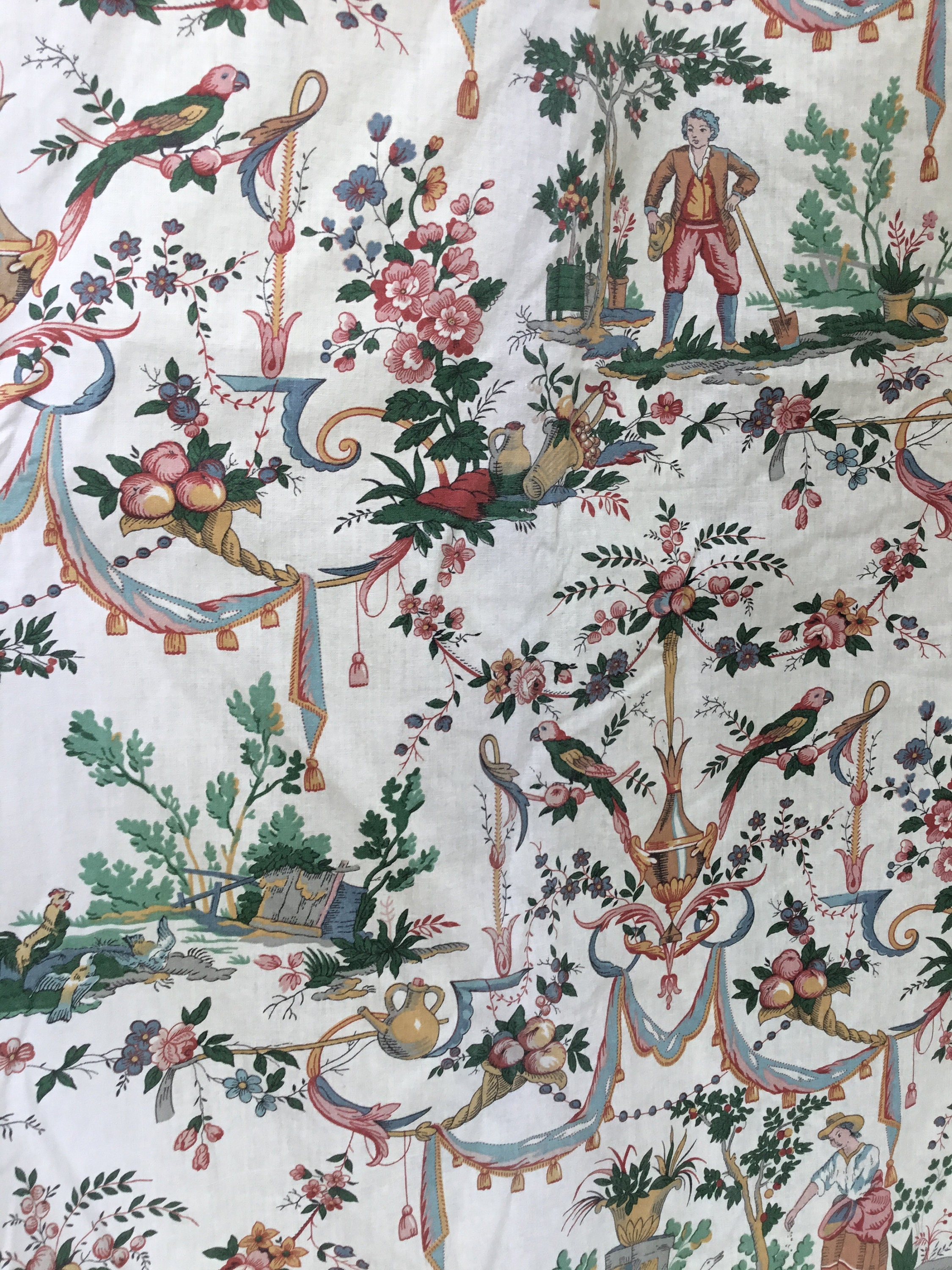 Reserved Sold Please Don T Purchase French Vintage Toile De Jouy