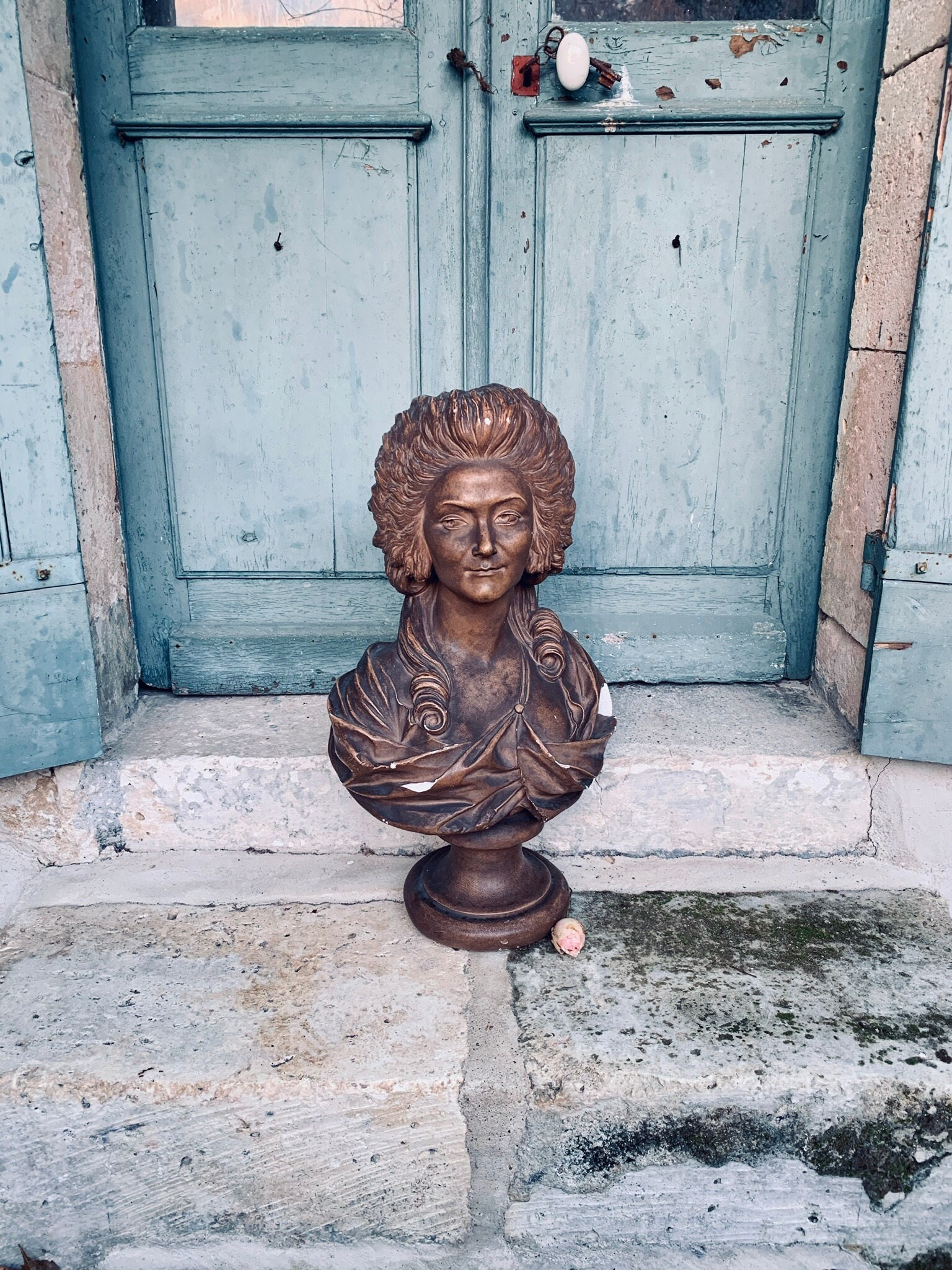 Fabuleux Buste Antique de Madame La Princesse Lamballe - d'après L'original d'augustin Pajou Proport