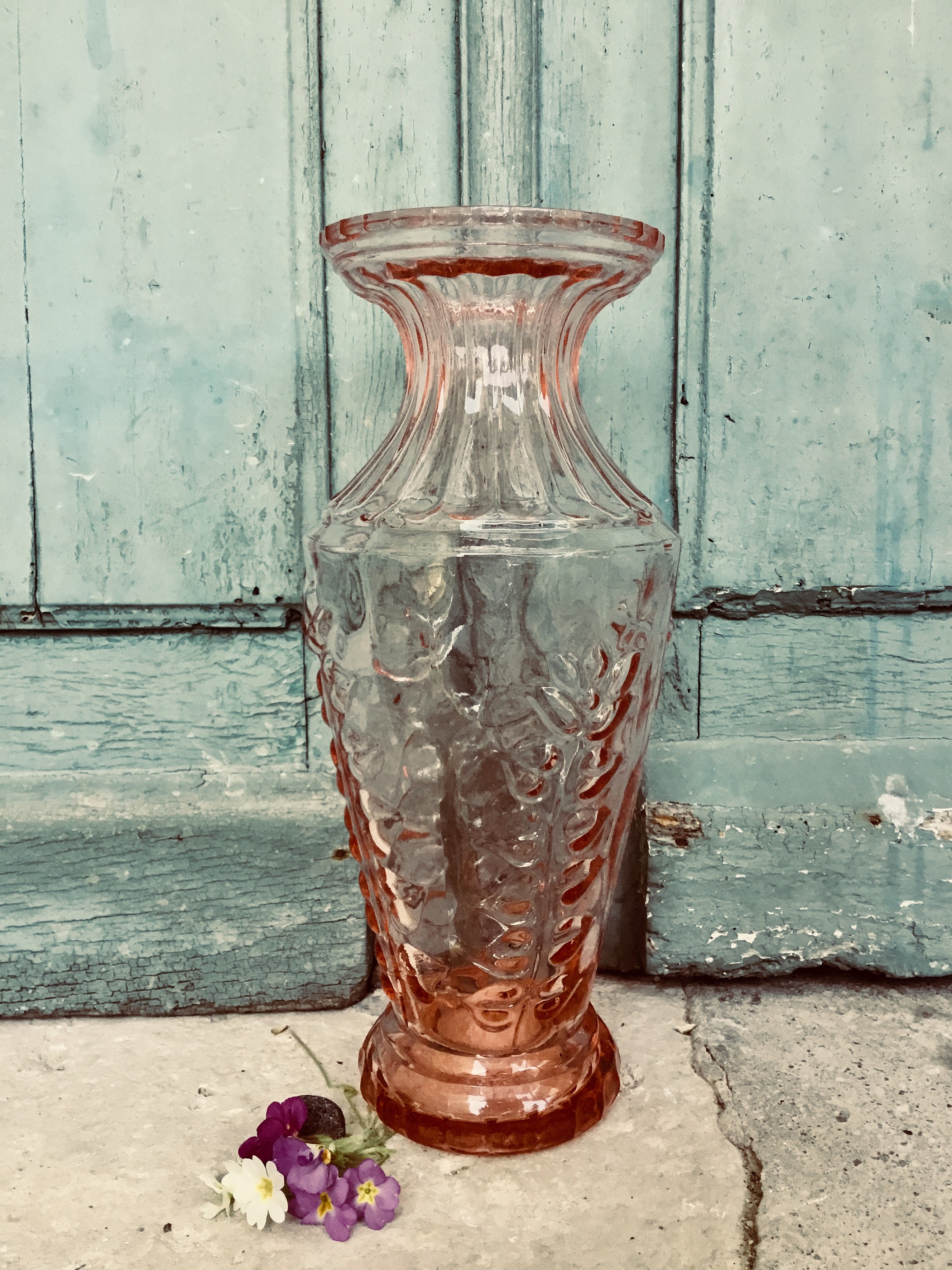 Cranberry Glass Vase Beautiful Large Cranberry Glass Antique