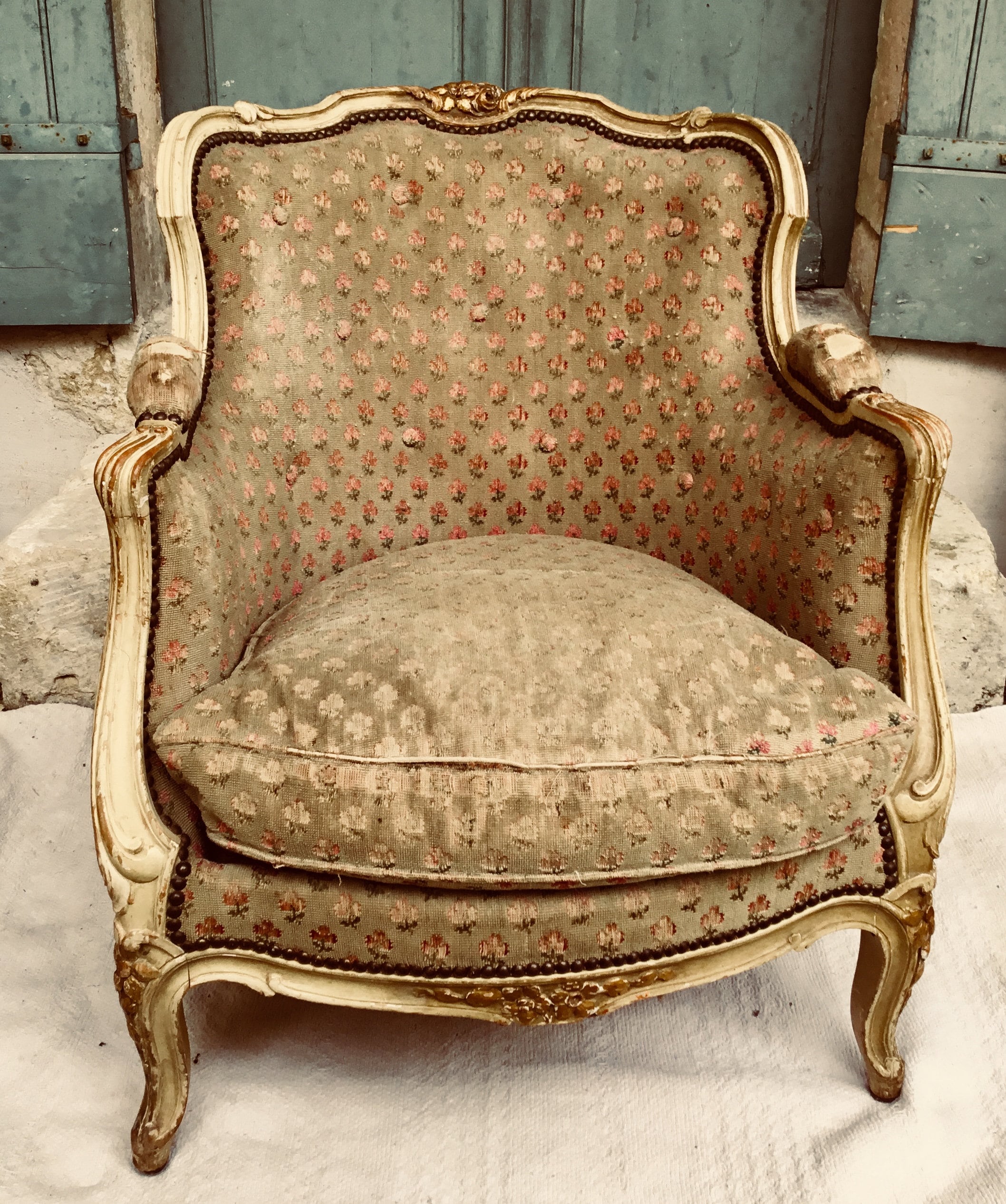 Pair French chairs a charming pair of antique French boudoir chairs