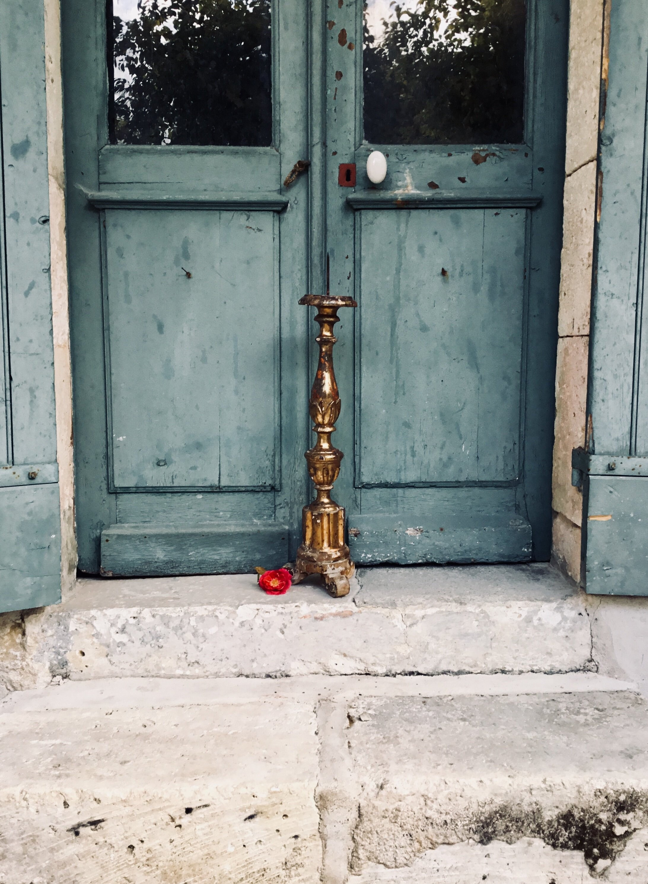 Chandelier En Bois Doré