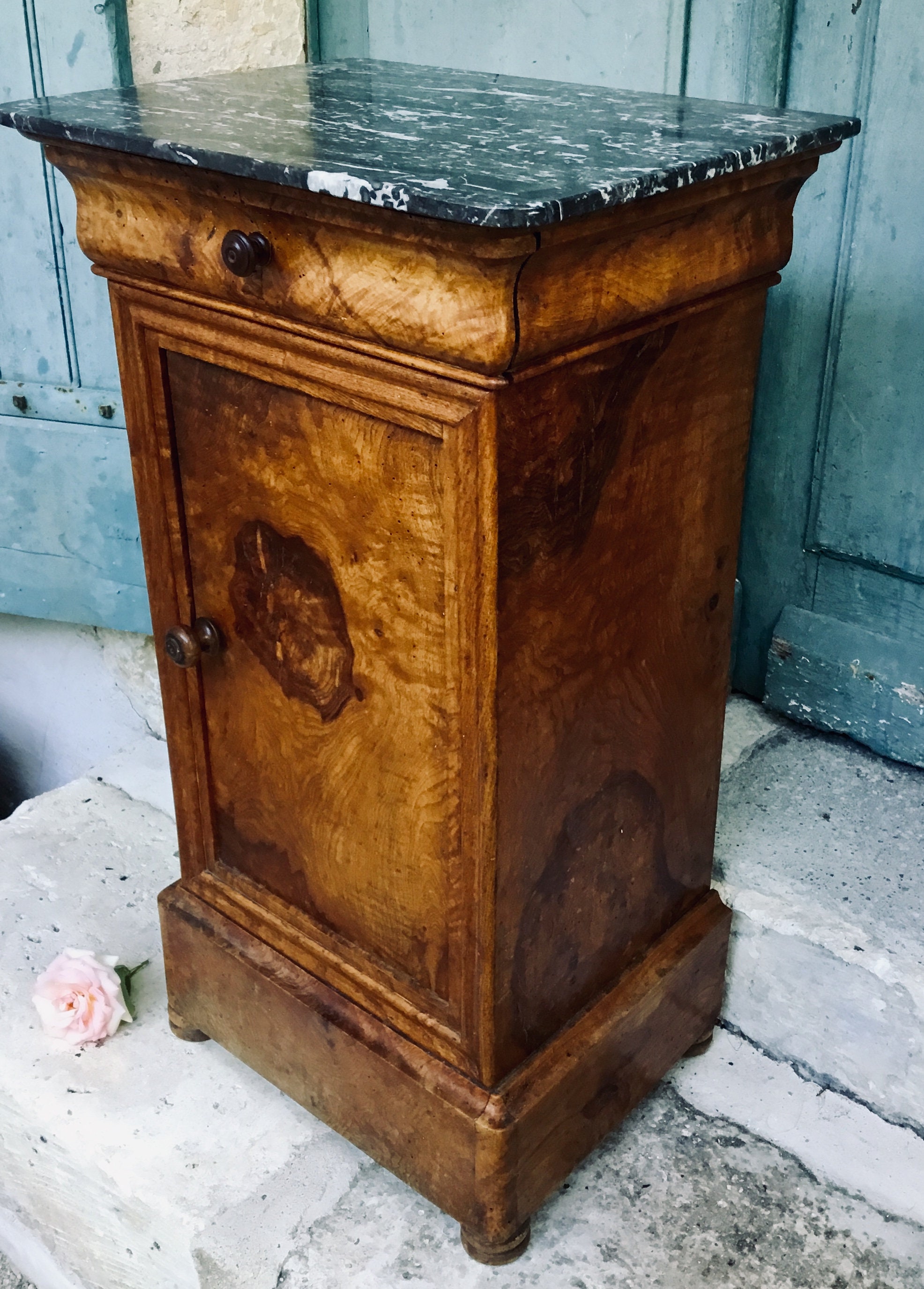 Antique Marble Top Nightstand Bedside Table Fabulous Antique French Walnut Cupboard Cabinet Cupboard