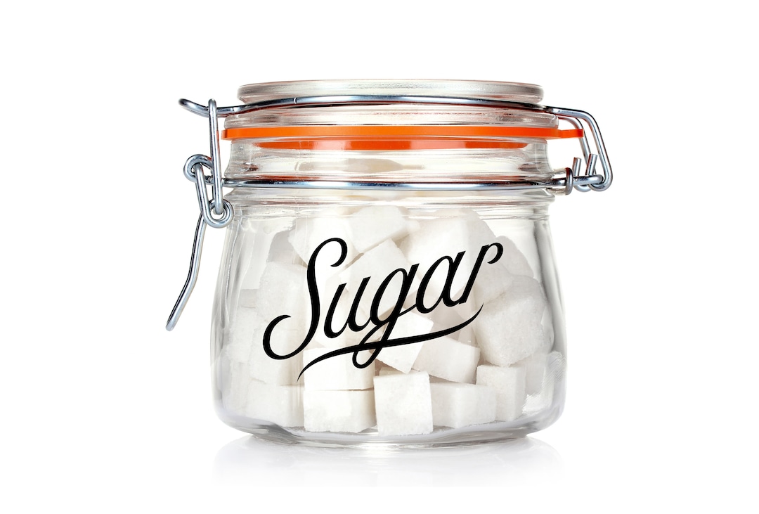 Sugar Sticker Design Sugar Sticker Decal Label - Kitchen Canister Organization - Easy Craft ...